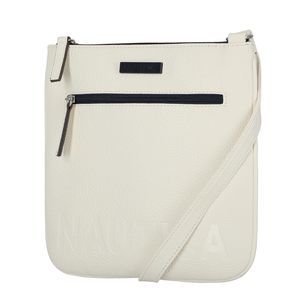 Lakeside Snature Jaquard North South Crossbody Bag, White 2 C :>
